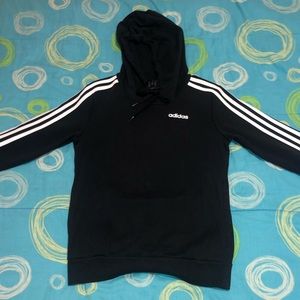 Adidas Black/White Hoodie Sweatshirt XS NWOT